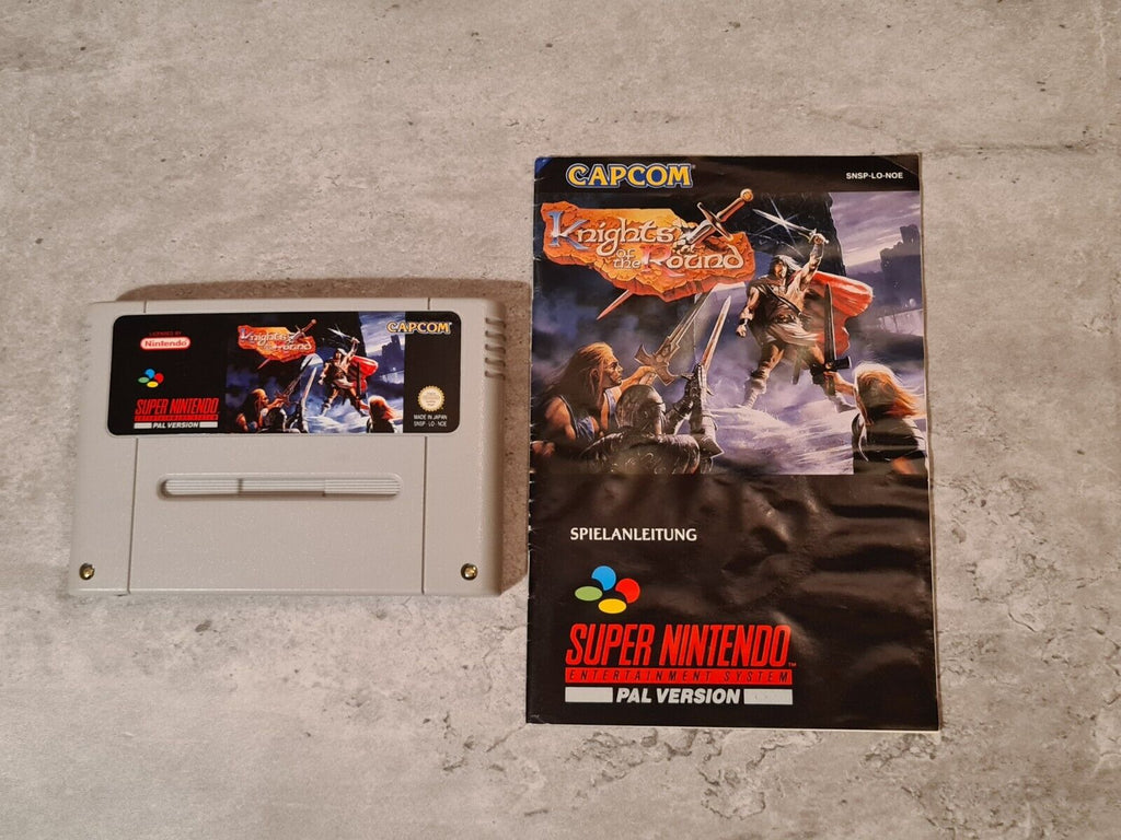 SNES Super Nintendo Knights of The Round mit OVP und Anleitung NOE - T-Retro-Games 