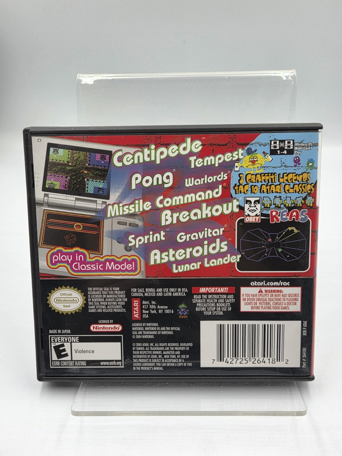 Nintendo DS Spiel Retro Atari Classics mit OVP und Anleitung USA