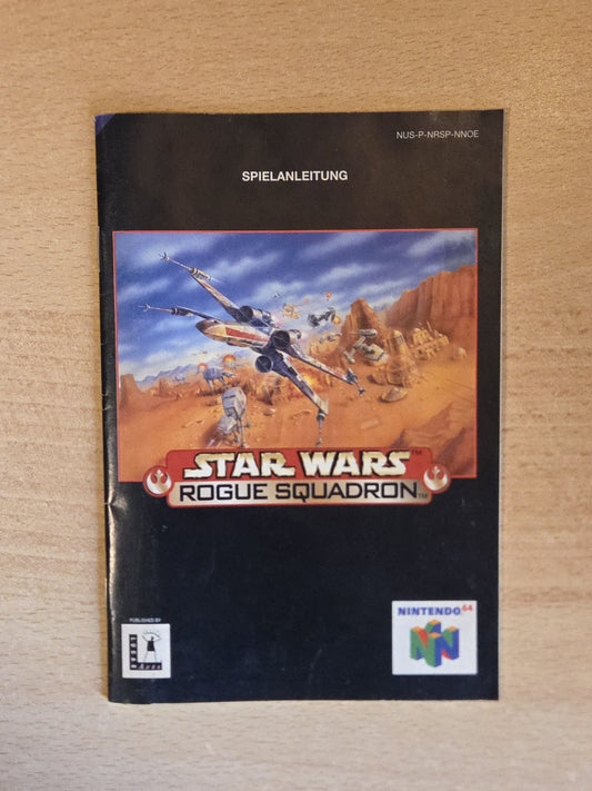 N64 Nintendo 64 Star Wars Rogue Squadron Instruction Booklet NOE