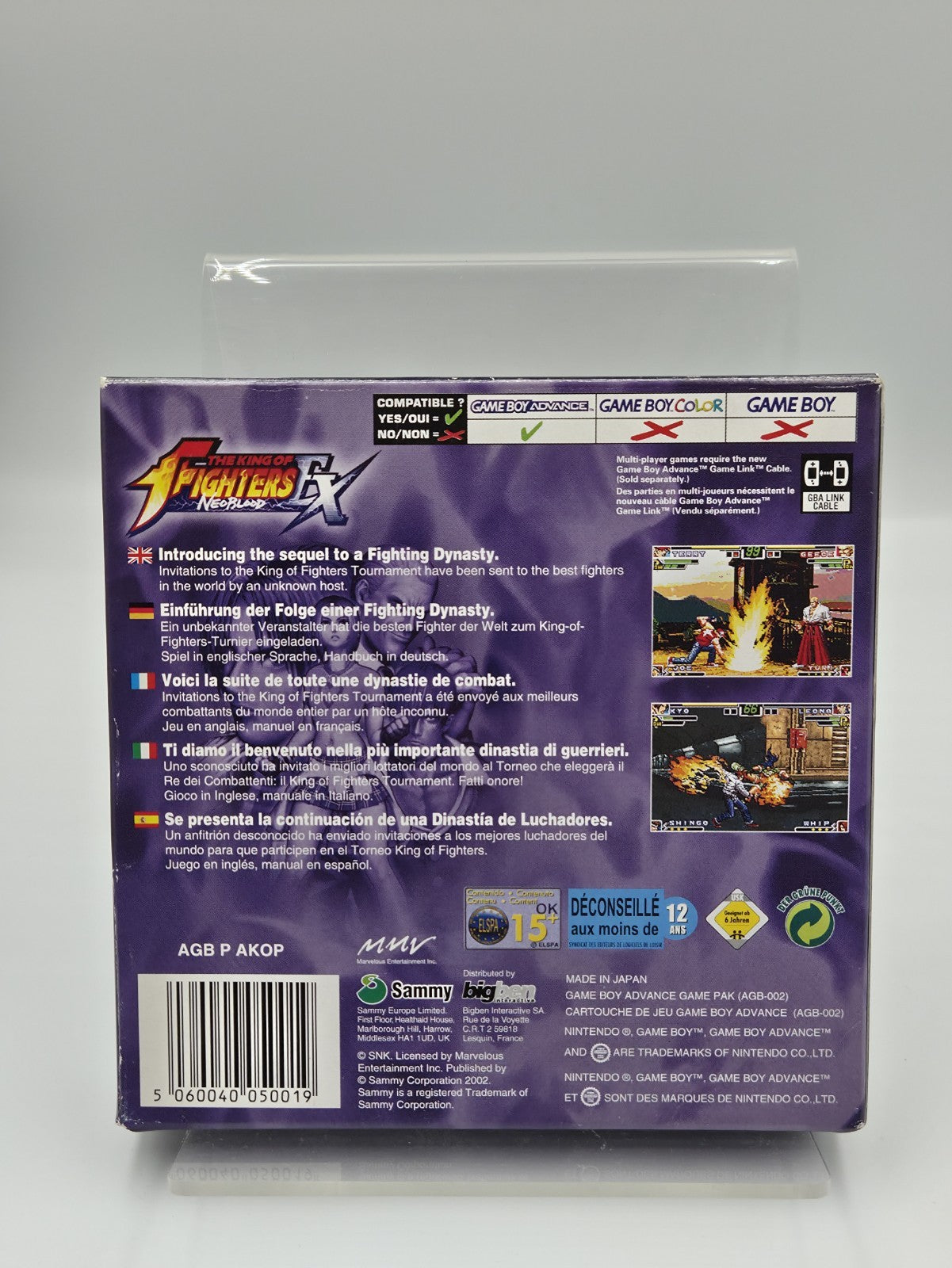 Game Boy Advance The King of Fighters Ex Neo Blood + OVP + Anleitung EUR