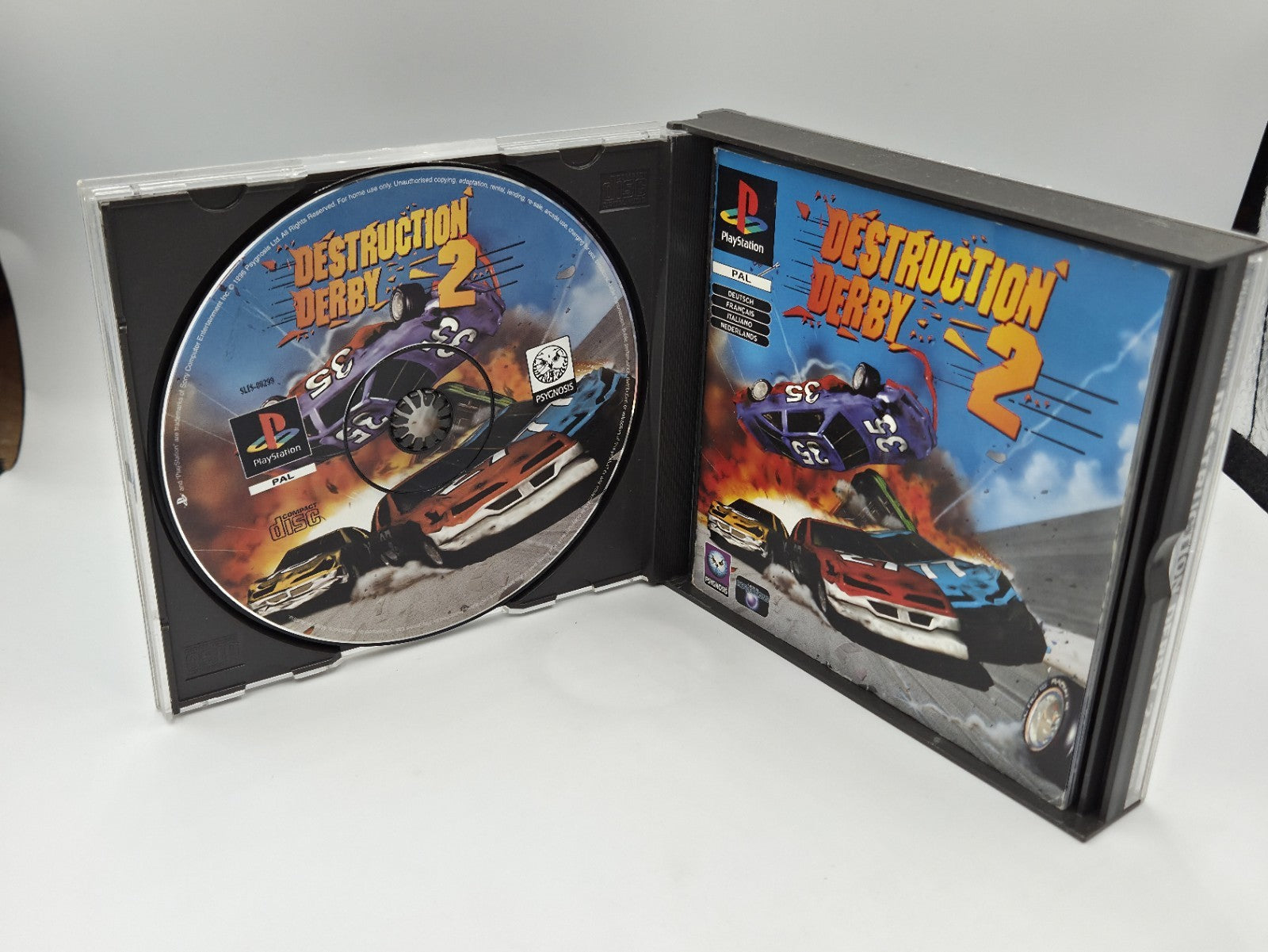 PS1 Playstation 1 Spiel Destruction Derby 2 mit OVP und Anleitung Big Box 