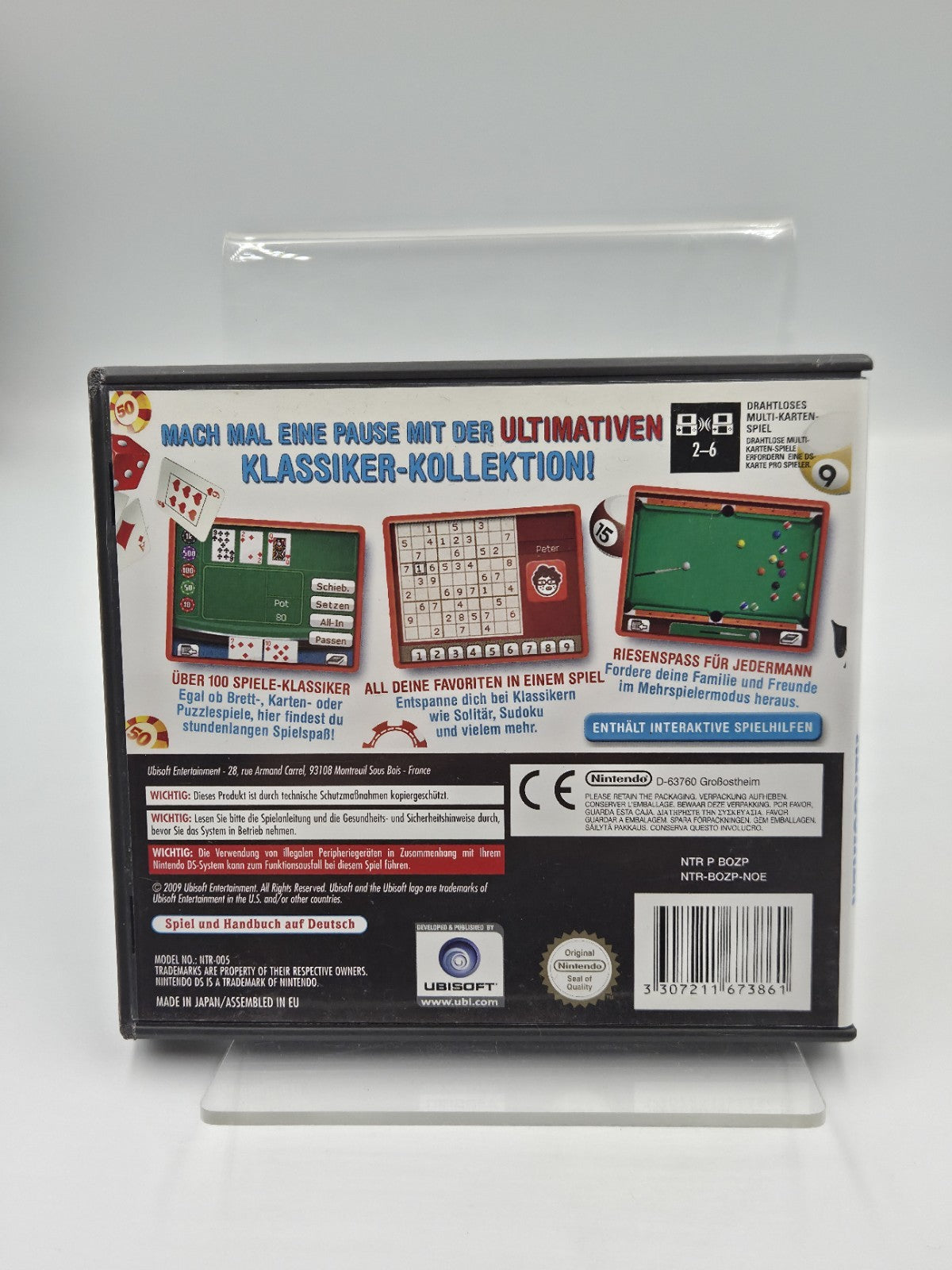 Nintendo DS Spiel 100 Klassiker mit OVP und Anleitung NOE