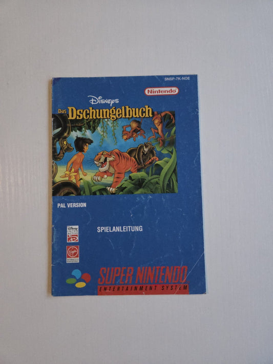SNES Super Nintendo Disneys Das Dschungelbuch Spielanleitung  NOE