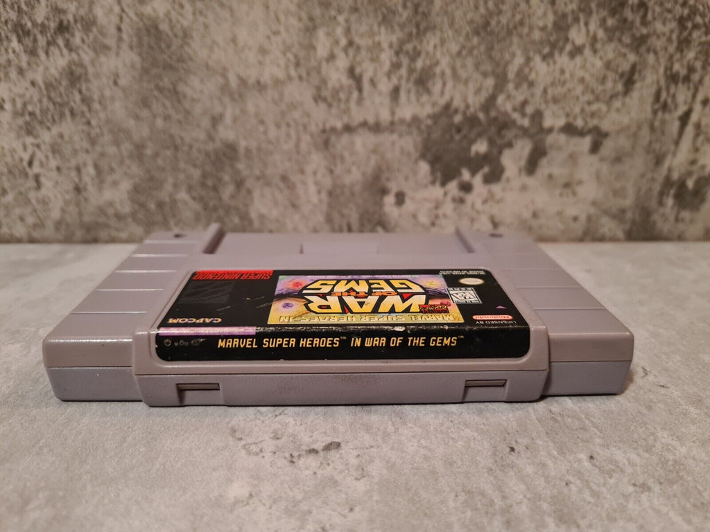 SNES Super Nintendo Marvel Super Heroes in War of The Gems NTSC USA Modul - T-Retro-Games 
