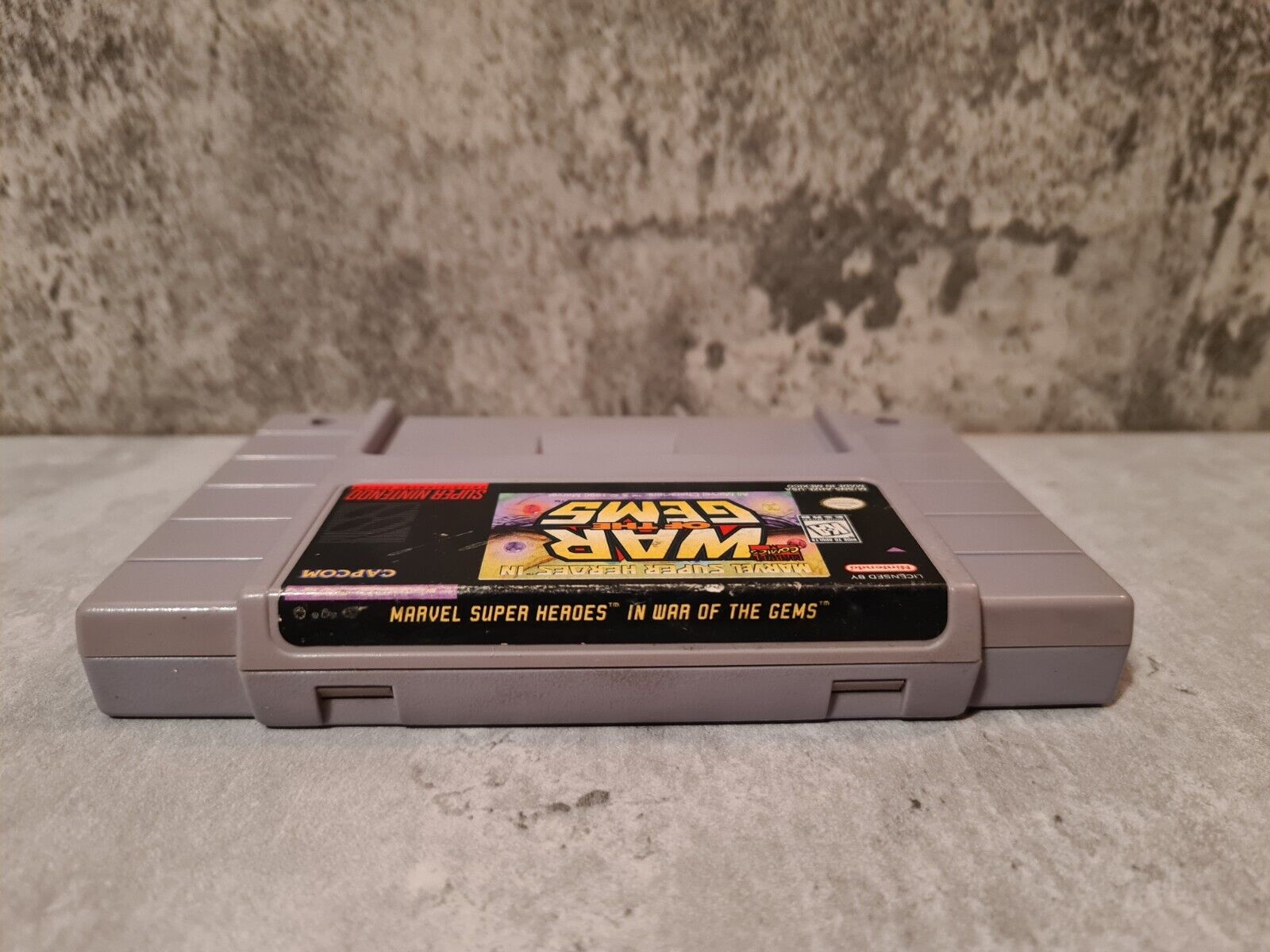 SNES Super Nintendo Marvel Super Heroes in War of The Gems NTSC USA Modul - T-Retro-Games 
