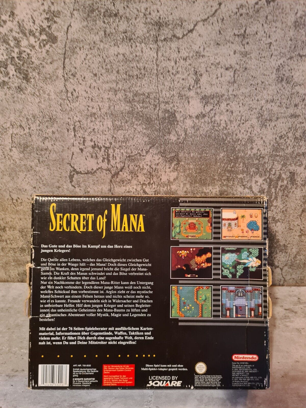 SNES Super Nintendo Secret of Mana mit OVP und Spieleberater NOE Big Box - T-Retro-Games 