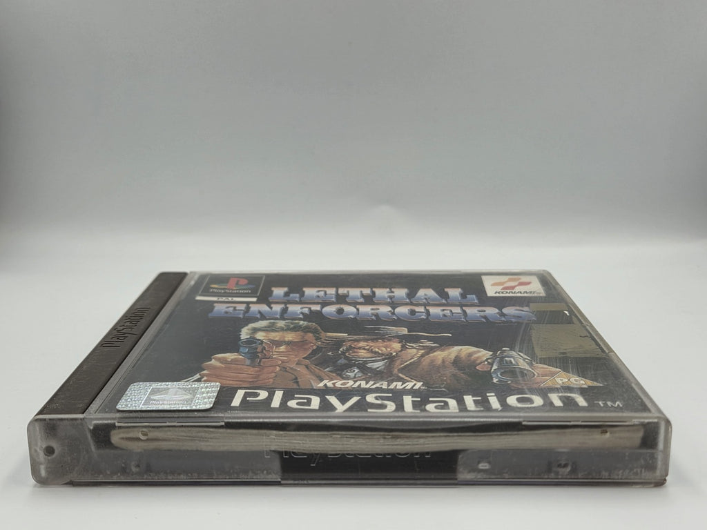 PS1 Playstation 1 Lethal Enforcers mit OVP und Anleitung Multilingual - T-Retro-Games 