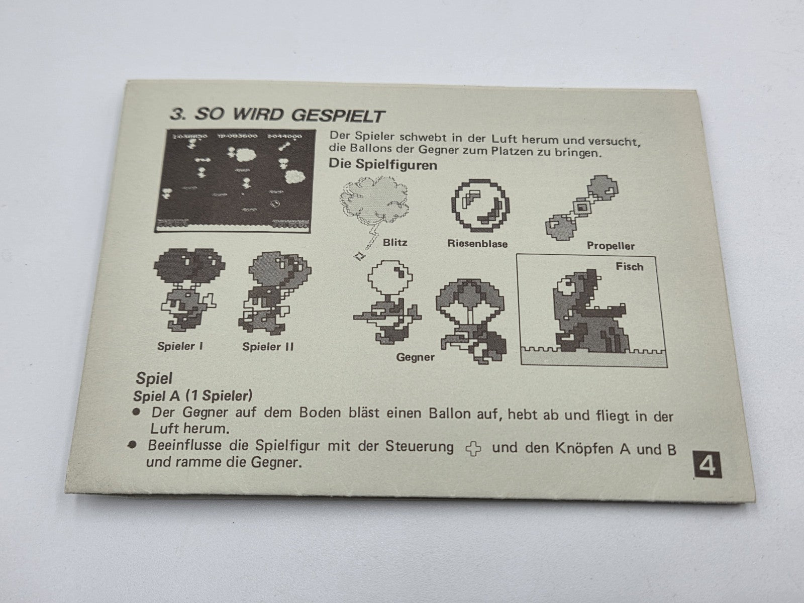  NES Balloon Fight mit OVP und Anleitung EEC