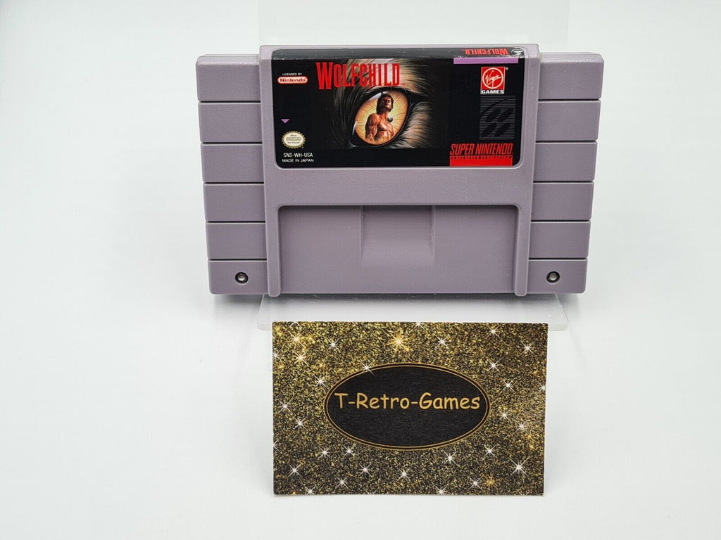 SNES Super Nintendo Wolfchild NTSC USA Modul - T-Retro-Games 