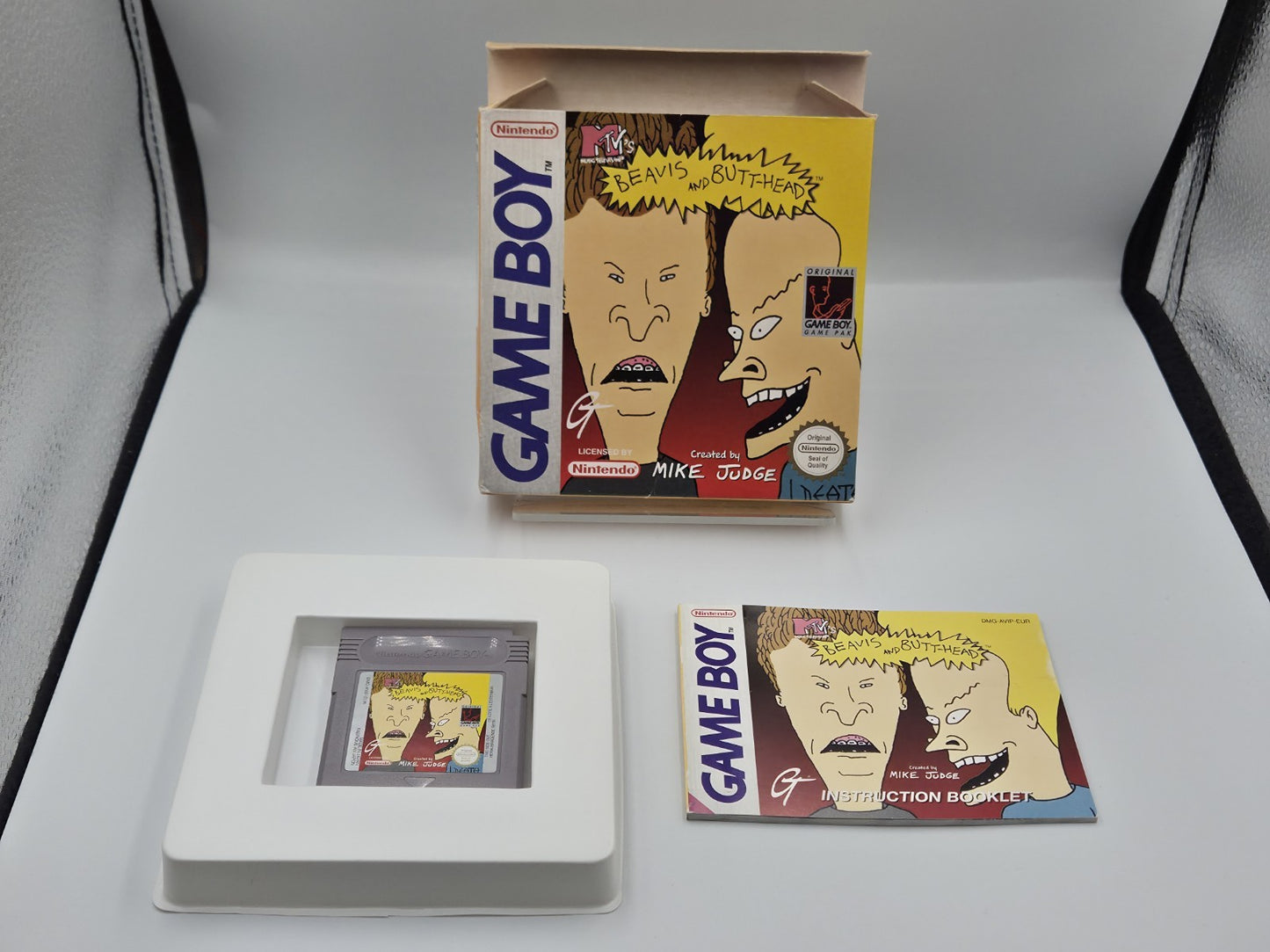 Nintendo Game Boy Classic Spiel Beavis and Butt-Head mit OVP und Anleitung EUR