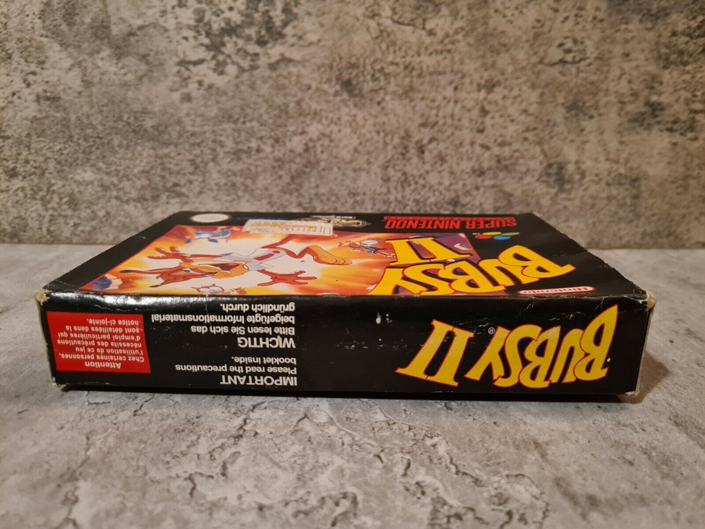SNES Super Nintendo Bubsy II mit OVP und Anleitung EUR - T-Retro-Games 