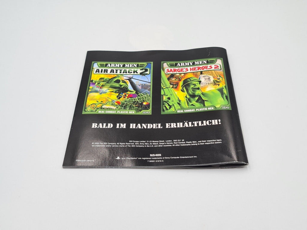 PS1 Playstation 1 Army Men Land Sea Air mit OVP und Anleitung Deutsch - T-Retro-Games 