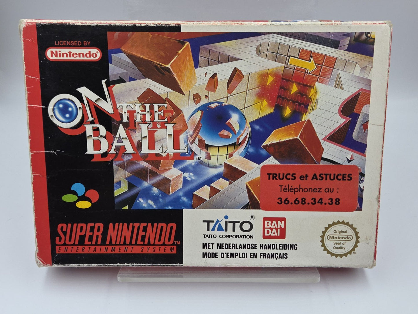 SNES Super Nintendo On The Ball mit OVP und Anleitung FAH
