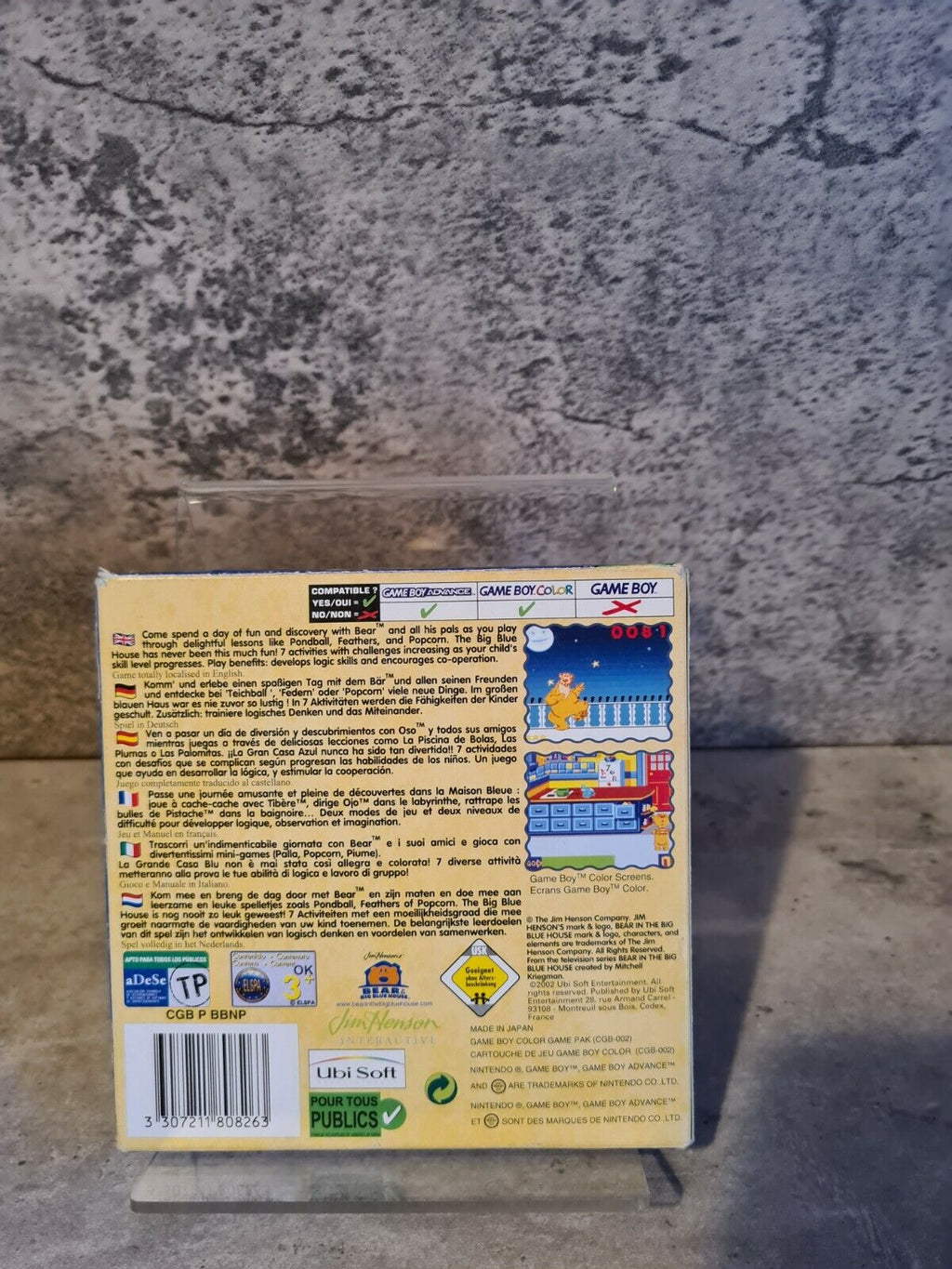 Nintendo Game Boy Color Bear in the Big Blue House mit OVP und Anleitung EUR - T-Retro-Games 