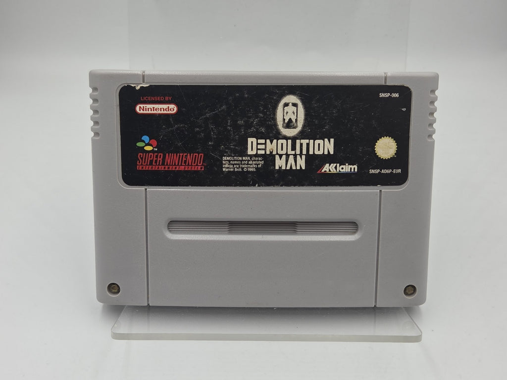 SNES Super Nintendo Spiel Demolition Man Modul EUR