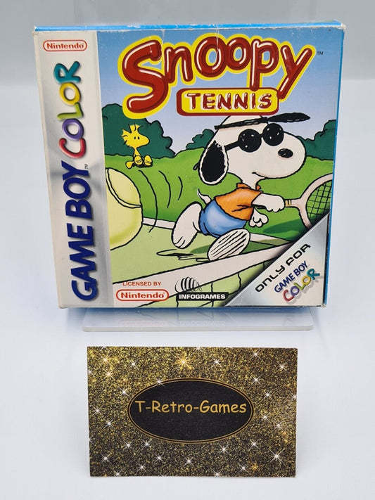 Nintendo Game Boy Color Snoopy Tennis mit OVP und Anleitung FAH - T-Retro-Games 