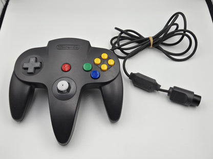 N64 Nintendo 64 Controller Joystick  Schwarz Black OVP EUR