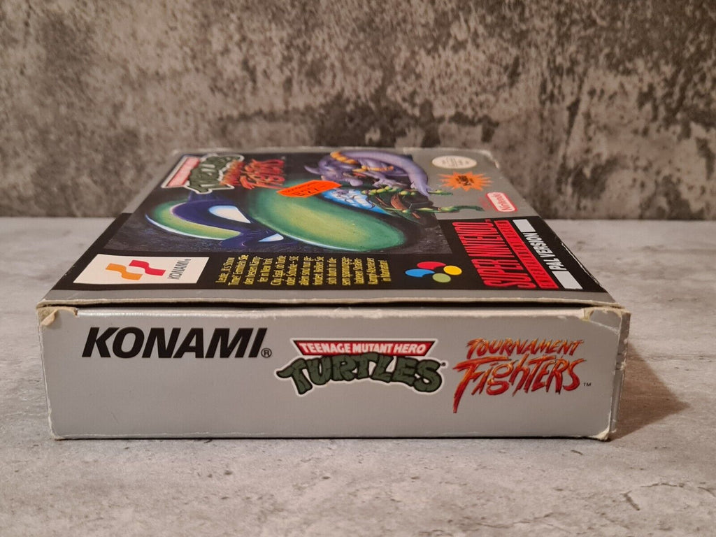 SNES Super Nintendo Turtles Tournament Fighters mit OVP und Anleitung NOE - T-Retro-Games 