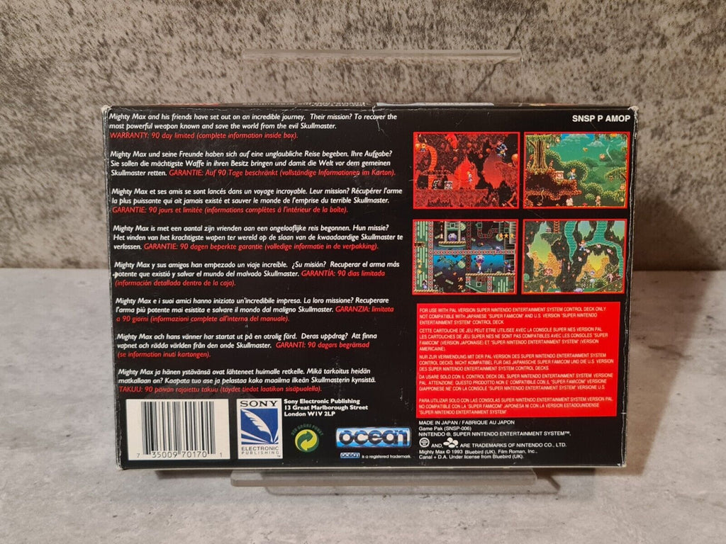 SNES Super Nintendo The Adventures of Mighty Max mit OVP und Anleitung EUR - T-Retro-Games 