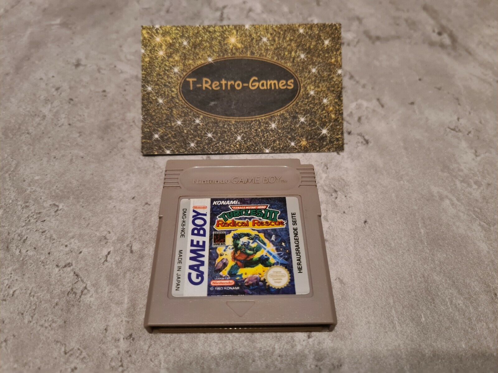 Nintendo Gameboy Classic Spiel Turtles III Radical Rescue Modul NOE - T-Retro-Games 