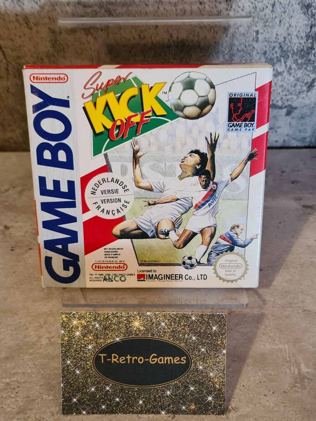 Nintendo Game Boy Classic Spiel Super Kick Off mit OVP und Anleitung FAH - T-Retro-Games 