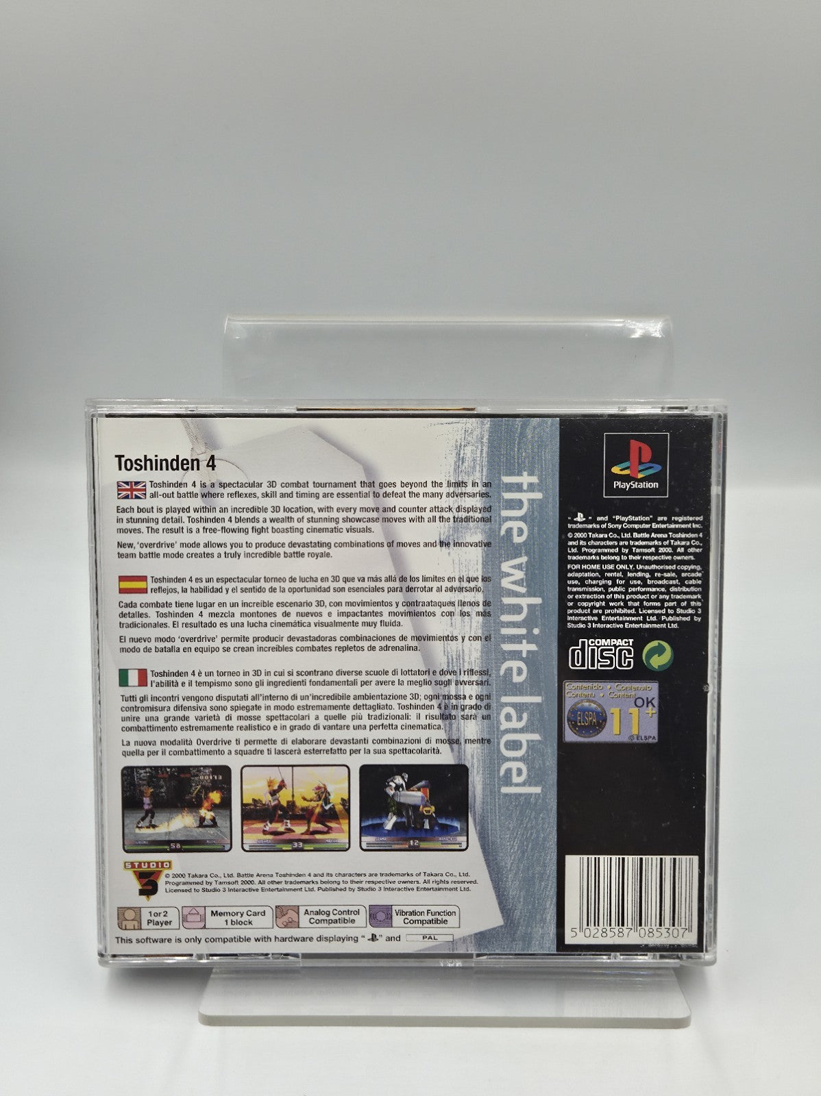 PS1 Playstation 1 Spiel Toshinden 4 mit OVP und Anleitung Multilingual