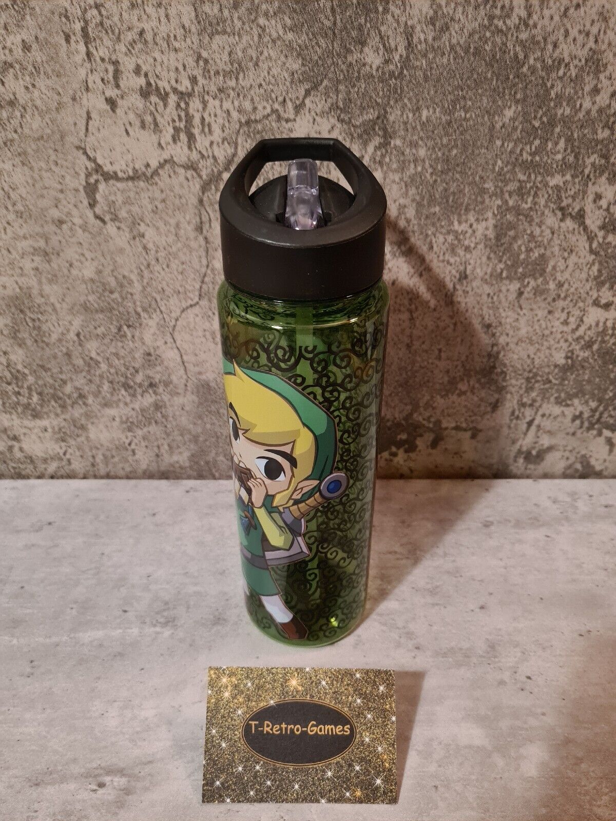 The Legend of Zelda Water Bottle Link Lid & Straw Zelda - T-Retro-Games 