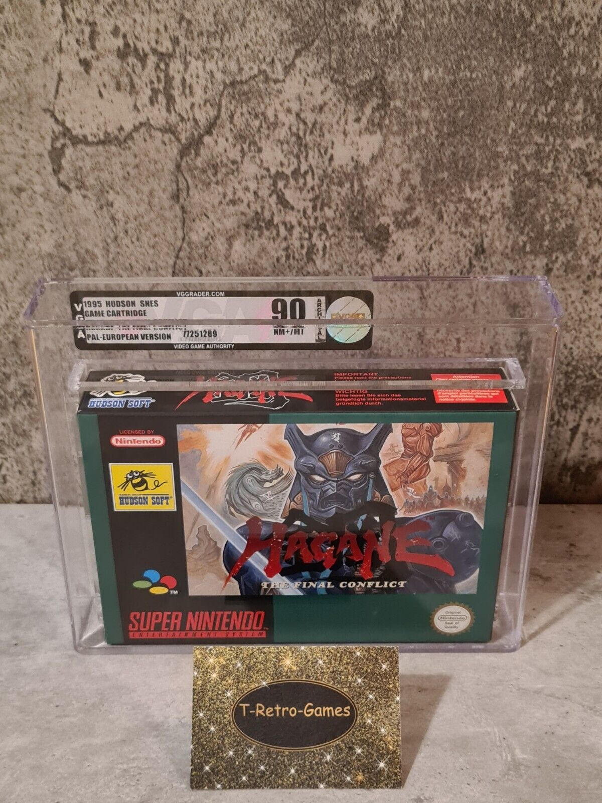 SNES Super Nintendo Hagane The Final Conflict VGA Gold 90 - T-Retro-Games 