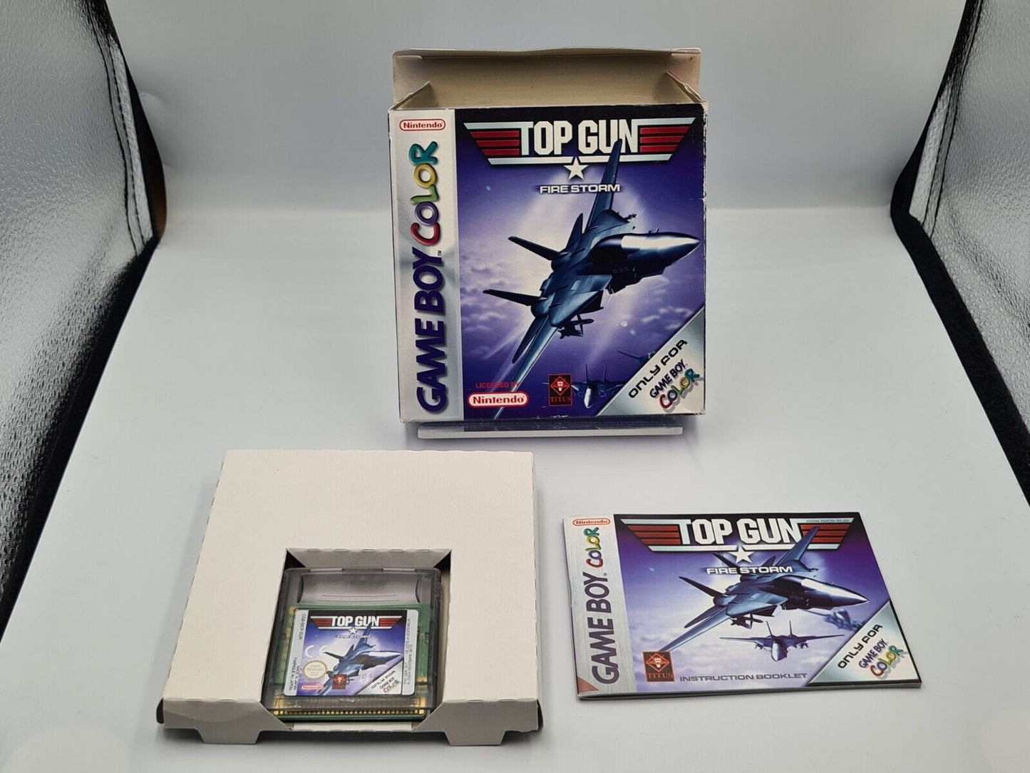 Nintendo Game Boy Color Top Gun Fire Storm mit OVP und Anleitung EUR - T-Retro-Games 