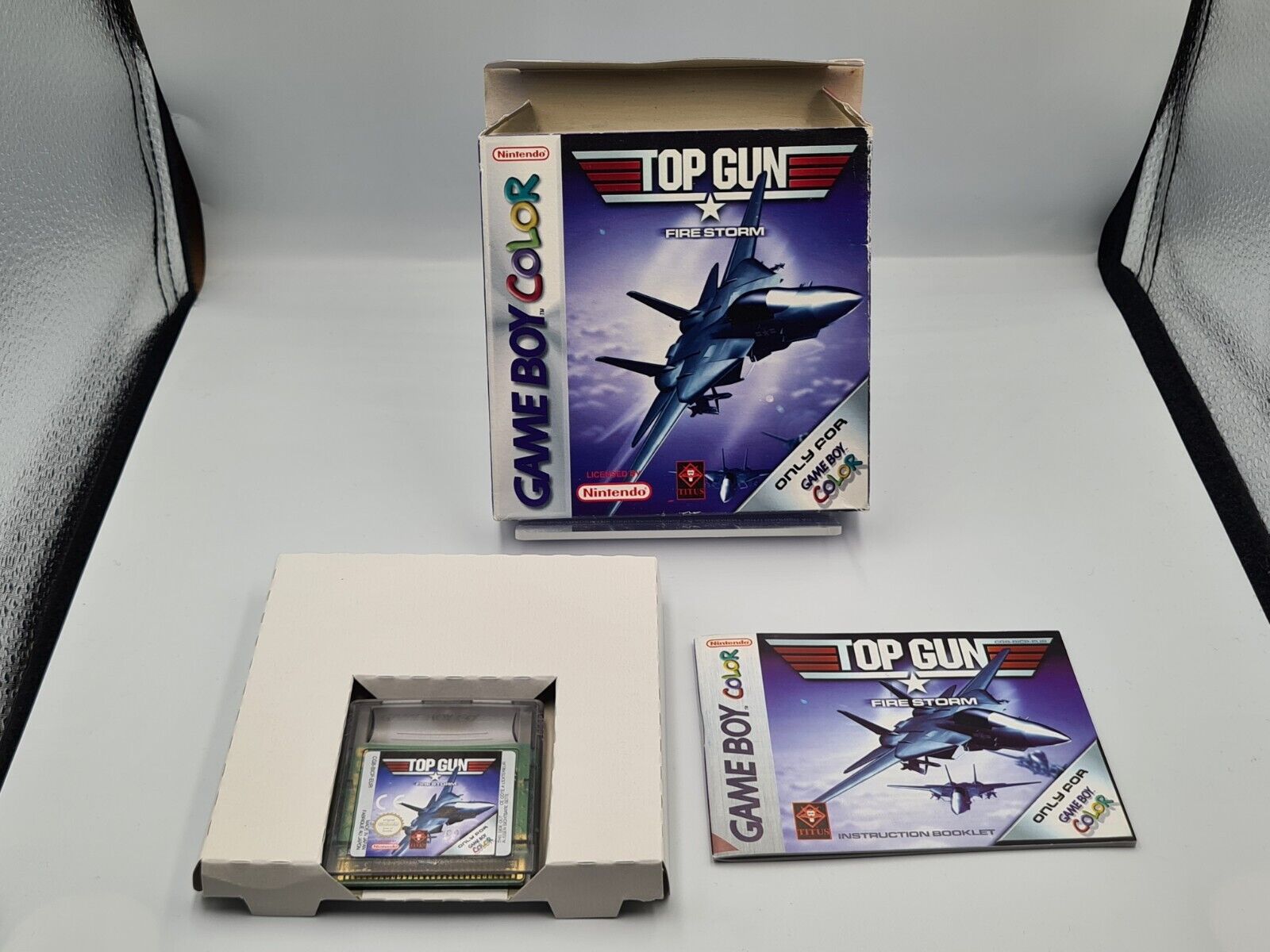 Nintendo Game Boy Color Top Gun Fire Storm mit OVP und Anleitung EUR - T-Retro-Games 