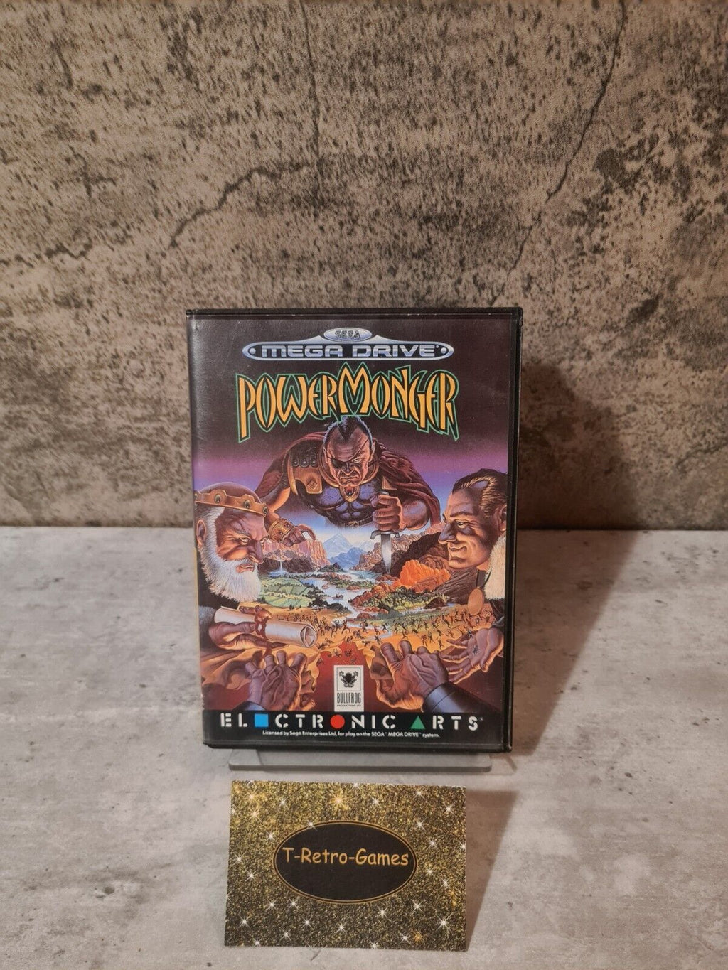 Sega Mega Drive Spiel PowerMonger mit OVP und Anleitung Multi Language - T-Retro-Games 