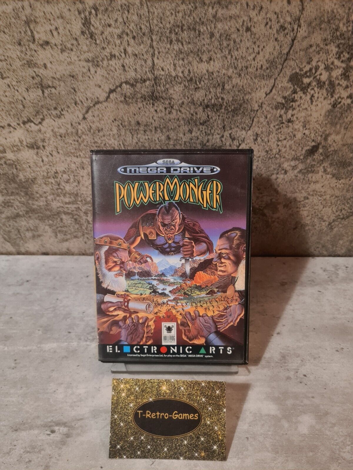 Sega Mega Drive Spiel PowerMonger mit OVP und Anleitung Multi Language - T-Retro-Games 