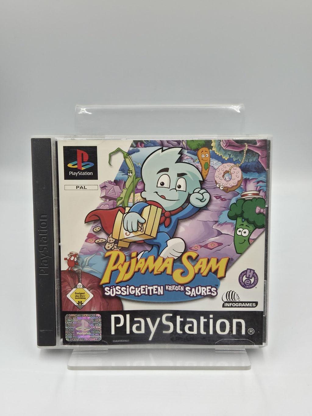PS1 Playstation 1 Spiel Pyjama Sam mit OVP und Anleitung Deutsch