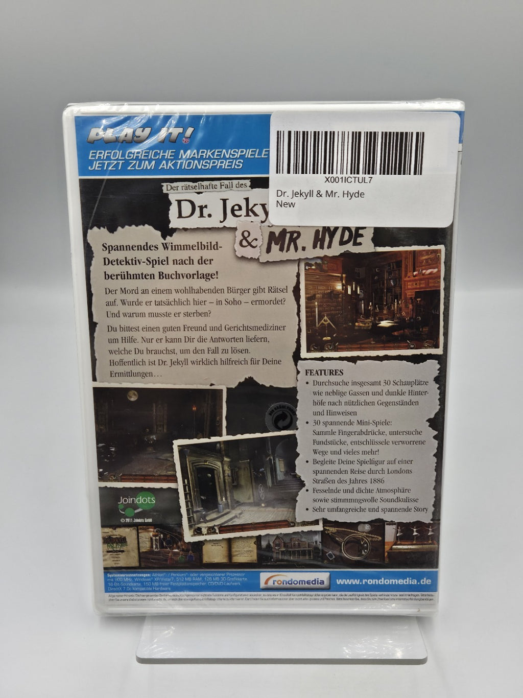 PC-CD Rom Der rätselhafte Fall des Dr. Jekyll & Mr. Hyde Sealed Neu NEW Deutsch