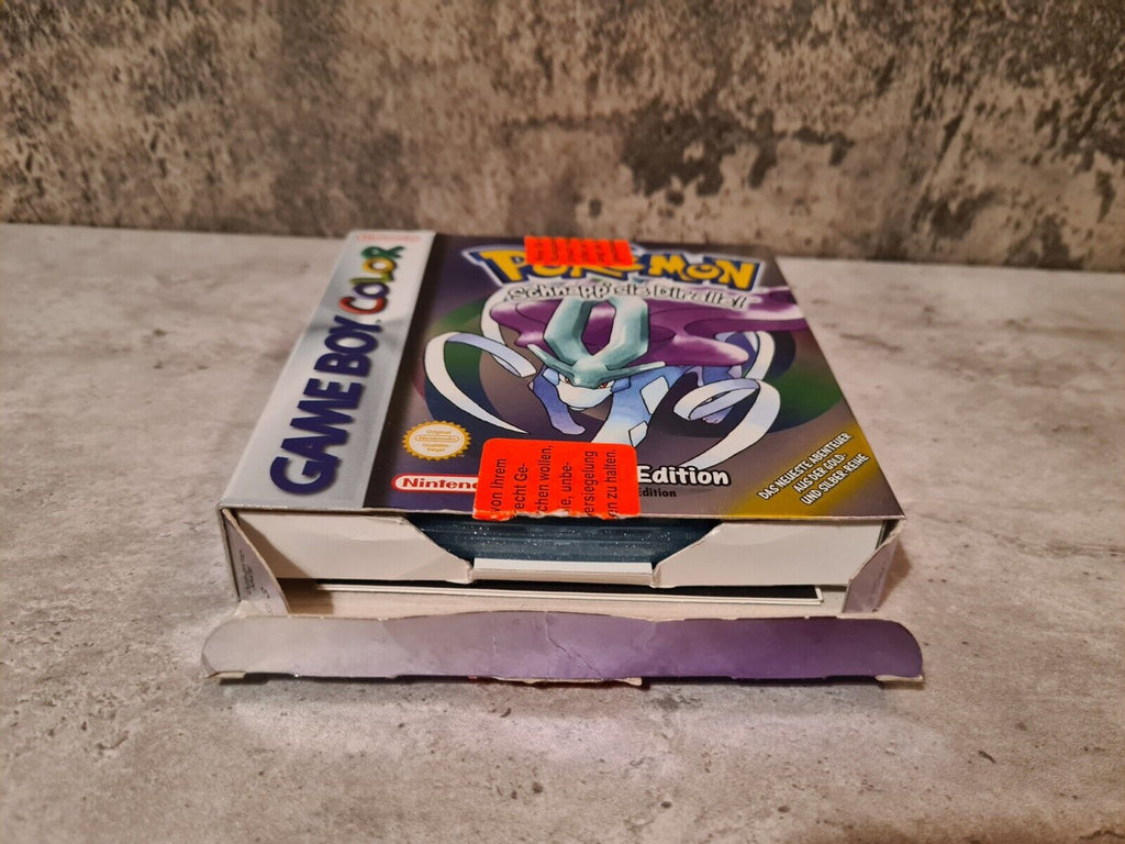 Nintendo Game Boy Color Pokemon Kristall Edition mit OVP und Anleitung NOE - T-Retro-Games 