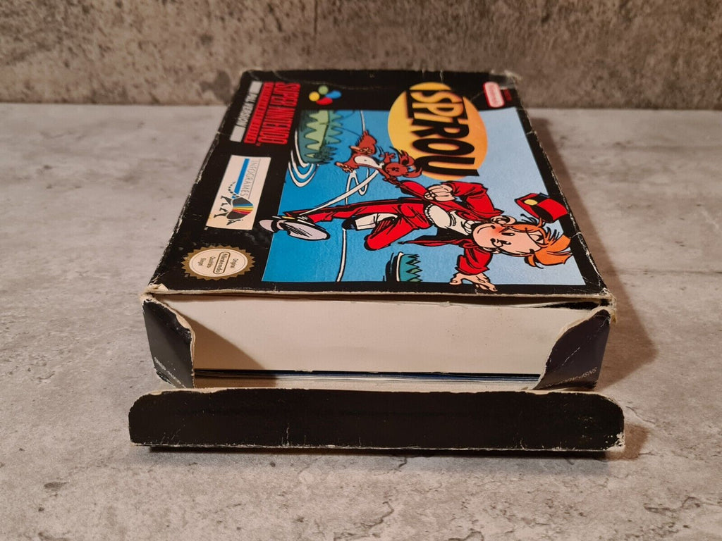 SNES Super Nintendo Spirou / Robbedoes mit OVP und Anleitung NOE - T-Retro-Games 
