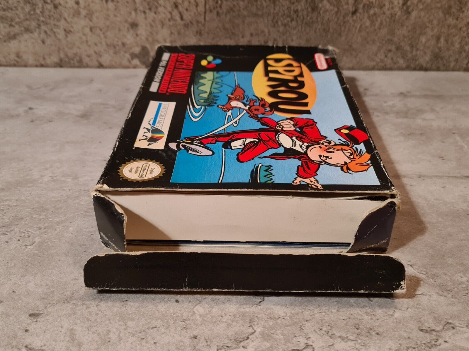 SNES Super Nintendo Spirou / Robbedoes mit OVP und Anleitung NOE - T-Retro-Games 