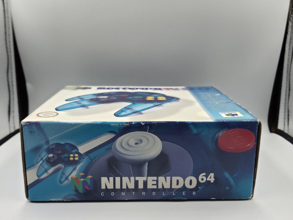 N64 Nintendo 64 Controller Clear Blue Joystick OVP EUR