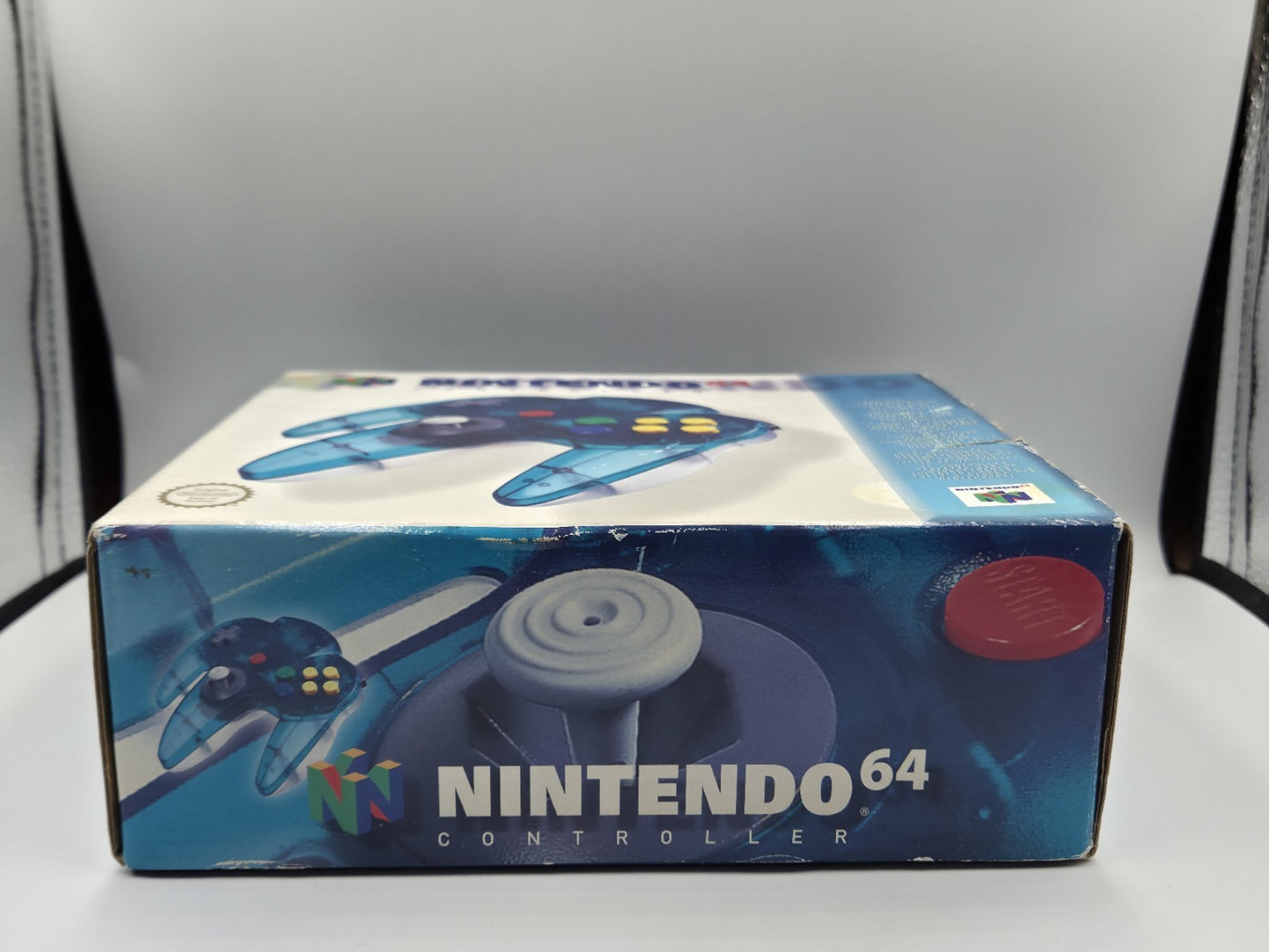 N64 Nintendo 64 Controller Clear Blue Joystick OVP EUR