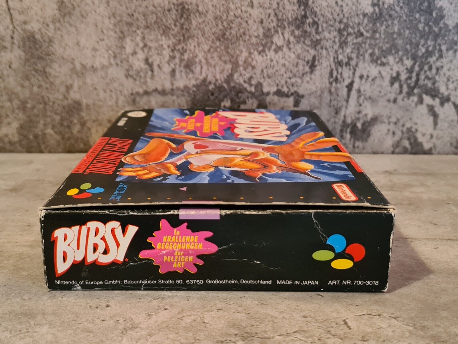SNES Super Nintendo Bubsy mit OVP und Anleitung NOE - T-Retro-Games 