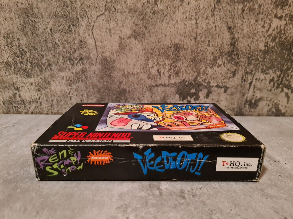 SNES Super Nintendo The Ren & Stimpy Show Veediots! mit OVP und Anleitung UKV - T-Retro-Games 
