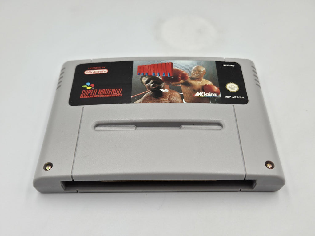 SNES Super Nintendo Spiel Foreman For Real mit OVP und Anleitung EUR