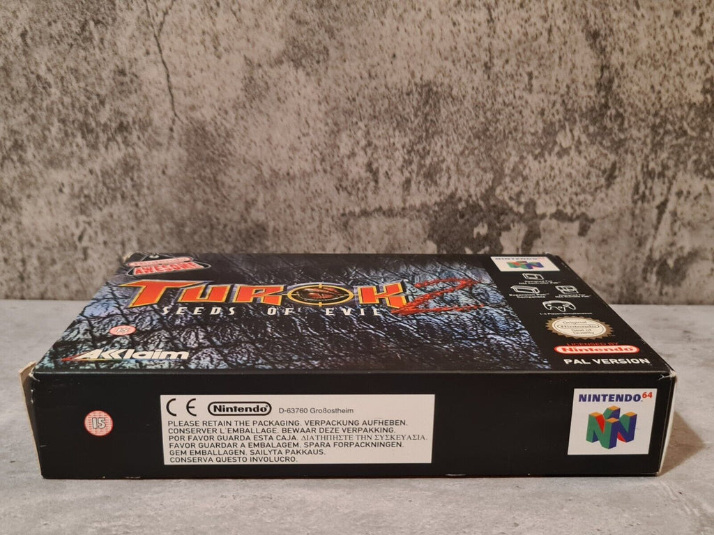 N64 Nintendo 64 Turok 2 : Seeds of Evil mit OVP und Anleitung UKV - T-Retro-Games 