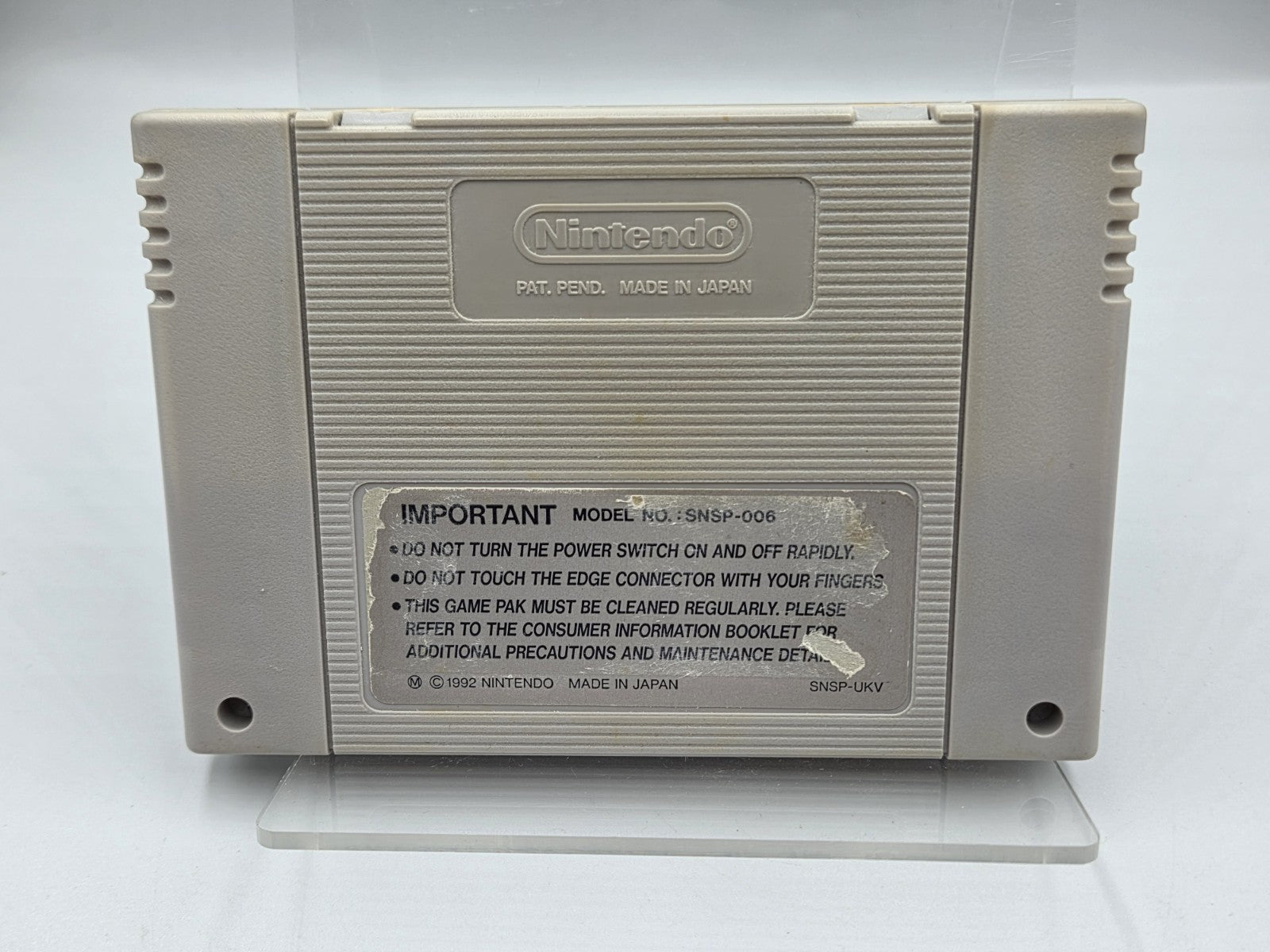 SNES Super Nintendo NHL Hockey 94 Modul UKV