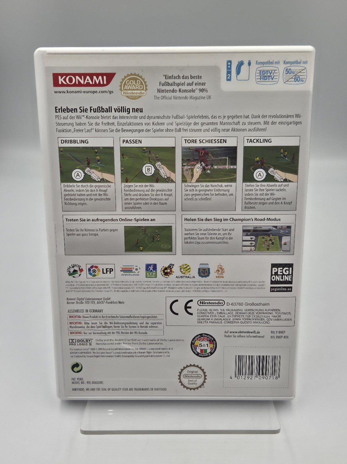 Nintendo Wii Spiel PES 2008 mit OVP und Anleitung NOE