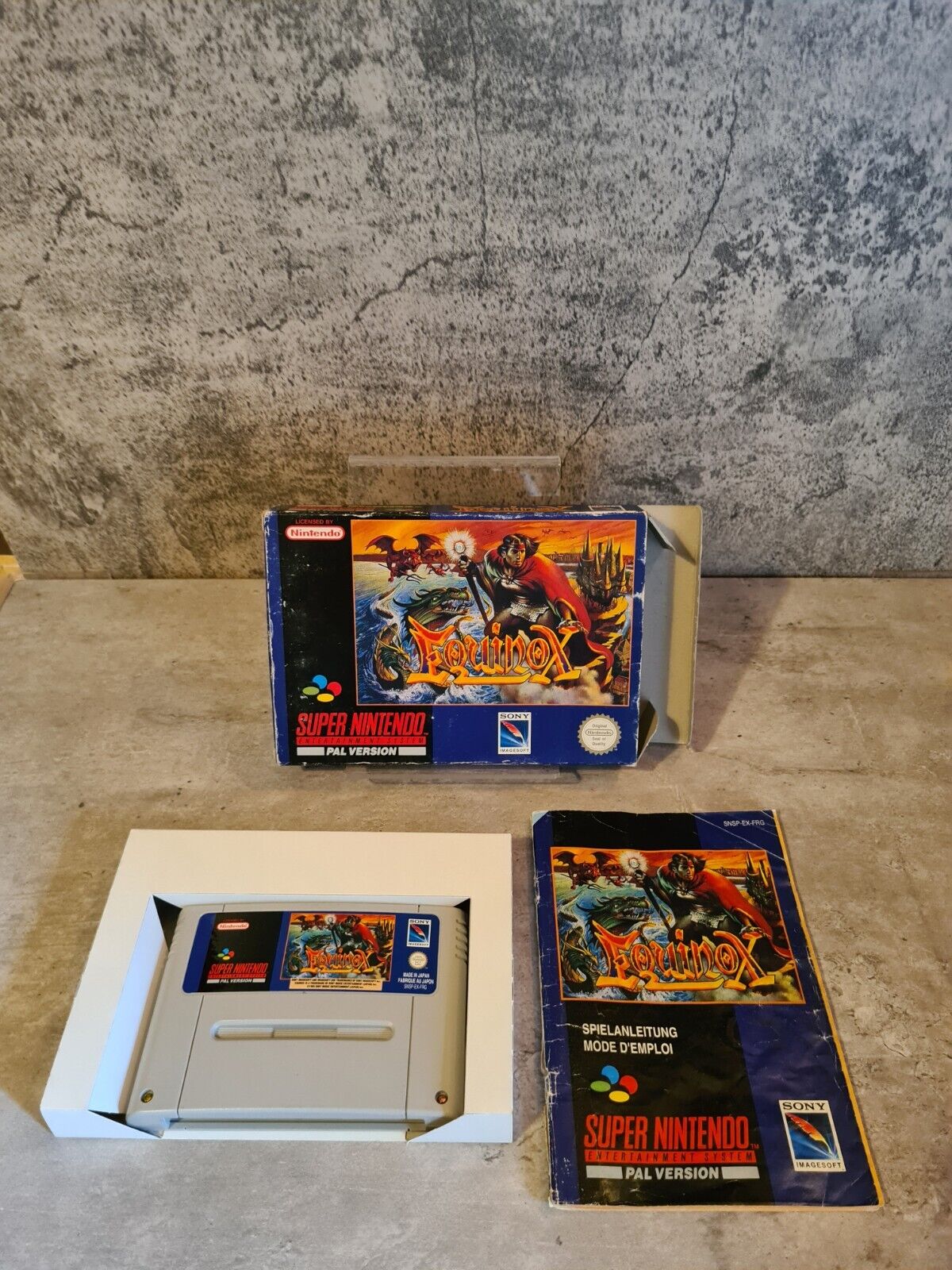SNES Super Nintendo Equinox mit OVP und Anleitung FRG - T-Retro-Games 