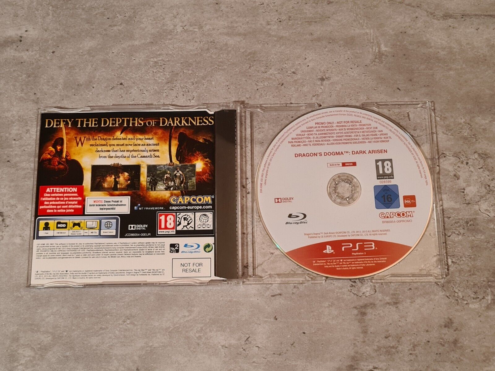 PS3 Playstation 3 Dragon's Dogma Dark Arisen Promo-CD NOT FOR RESALE - T-Retro-Games 