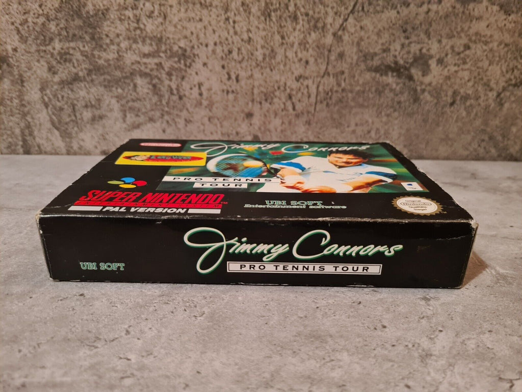 SNES Jimmy Connors Pro Tennis Tour mit OVP und Anleitung NOE - T-Retro-Games 
