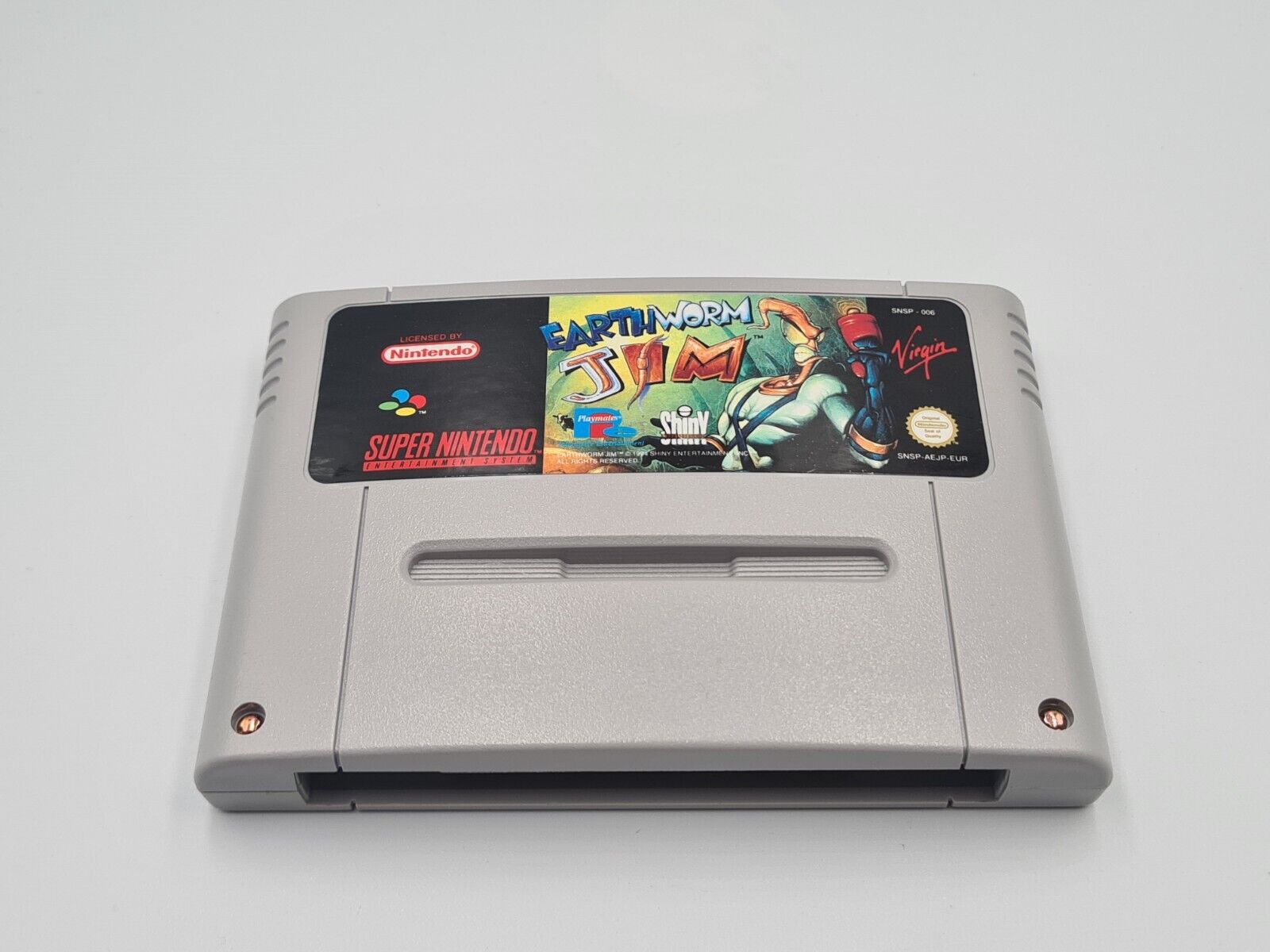SNES Super Nintendo Earthworm Jim mit OVP und Anleitung EUR - T-Retro-Games 