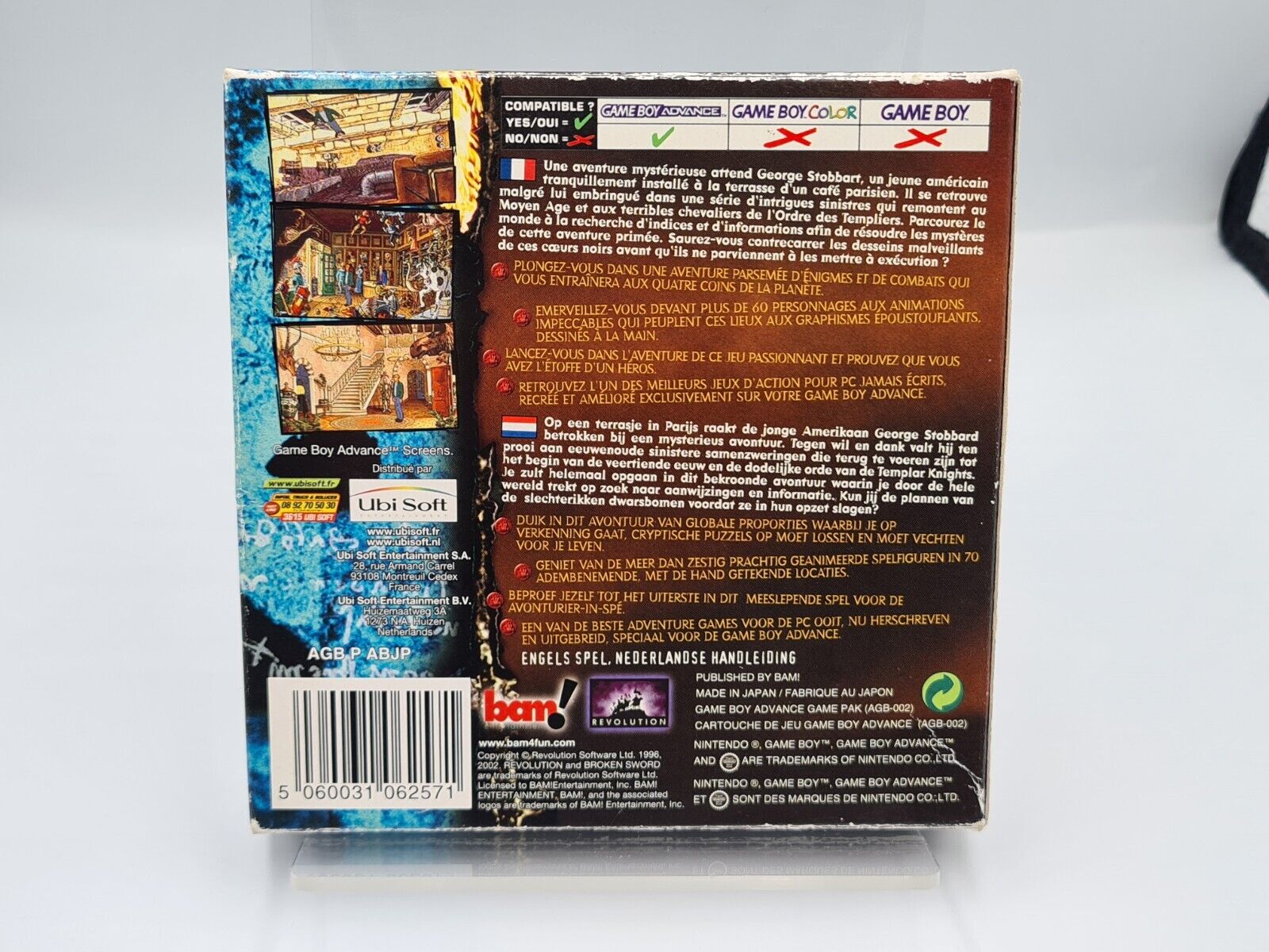 Game Boy Advance Broken Sword Shadow of The Templars mit OVP und Anleitung EUR - T-Retro-Games 